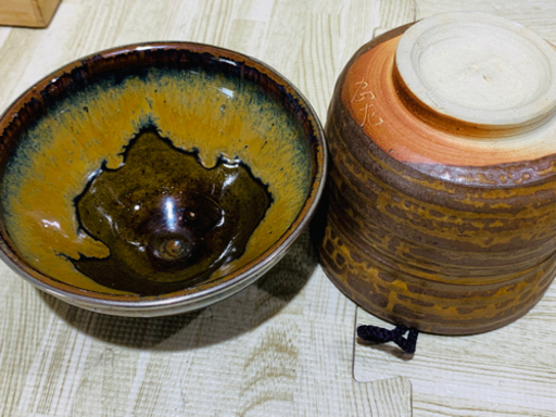 骨董品まとめ売り　花道　茶道　書道　宝斎鉄瓶　尼龍茶のみ　銀縁天目茶碗　朱泥紫泥急須