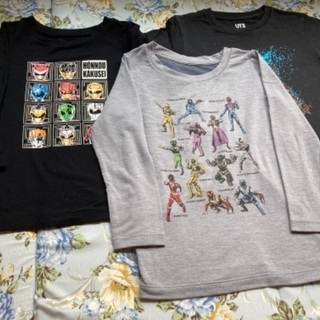 戦隊モノ長袖極暖2枚おまけ半袖Tシャツ1枚男の子保育園幼稚園サイ...
