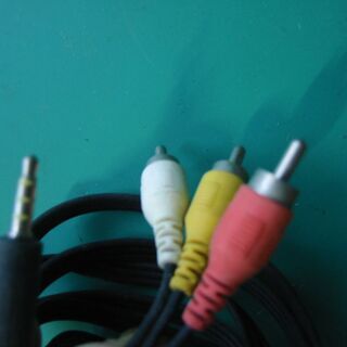 ＡＶケーブルＲＣＡ＆３極プラグコードの画像