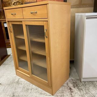 優しくて可愛いカップボード！【愛品館 江戸川店】　カップボード　食器棚　「お問い合わせ番号 159-006663-007」　配送可　代引き配送可
