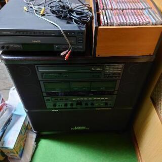 レーザーディスクカラオケとビデオCDのセット