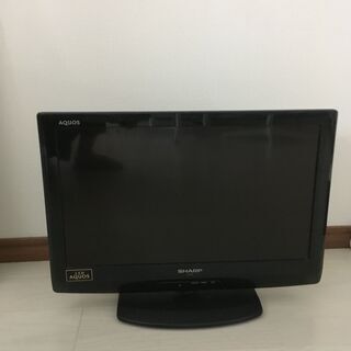 シャープ製 液晶テレビAQUOS　20V型ワイド 差し上げます【...