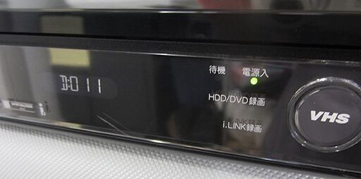 HDD・DVD・ビデオ一体型 シャープ DV-ACV52 HDD250GB ビデオデッキ/ VHS/ DVDレコーダー リモコン付き 