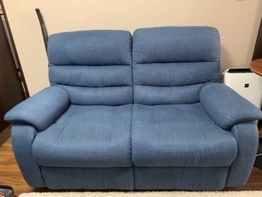 【即売希望】ニトリ 2人用電動布張りリクライニングソファ｜ビリーバー3 NV布