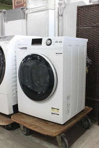 アクア ドラム式洗濯機 Hot Water Washing 洗濯容量8.0㎏ AQR-FV800E 2021年製 AQUA 洗濯機 中古家電 店頭引取歓迎 R4336)