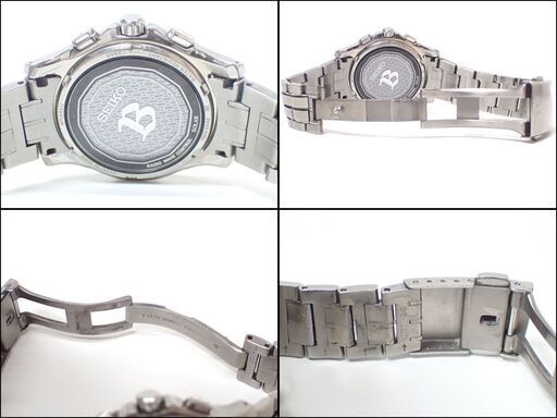 AA598 セイコー SEIKO 7B25-0AA0 電波ソーラー 黒文字盤 ワールドタイム