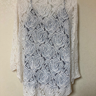 バラ柄❤️レースカーディガン❤️✨の画像