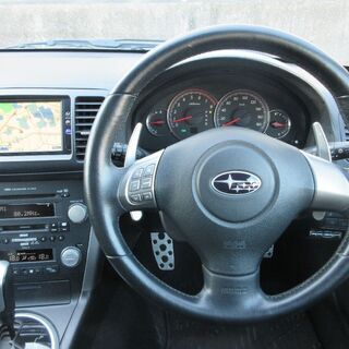 【車検2年満タン渡し】レガシィツーリングワゴン（総額：48万円）【走行4.3万キロと低走行！】H20年式・後期型・1オーナー・禁煙車・ハーフレザーシート・スマートキー・プッシュスタート・ナビ・ETC・バックカメラ・パワーシート・パドルシフト・ステアリングスイッチ！※数台出品中！の画像
