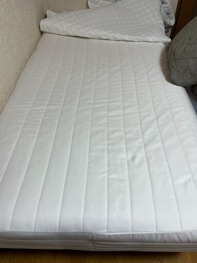 【引取先決定】無印良品　高密度ポケットコイル　シングル　脚付ベッド