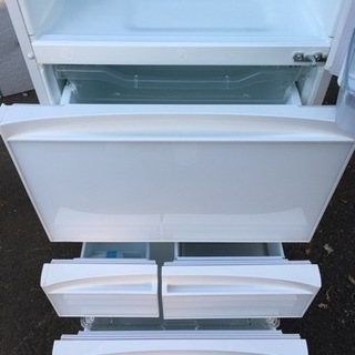 美品□東芝 2017年製 5ドア冷凍冷蔵庫 410L GR-K41GXV(ZW)□