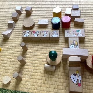 スヌーピー 積み木 つみき の画像
