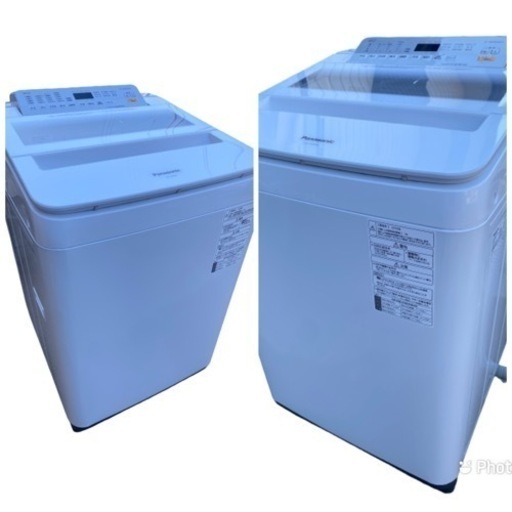 2018年製 パナソニック 8.0kg 全自動洗濯機 泡洗浄 ホワイト NA-FA80H6-W(1013c)