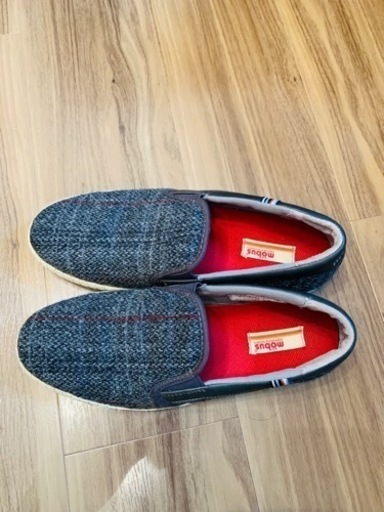 mobus スニーカー　25~25.5㎝　Harris Tweed