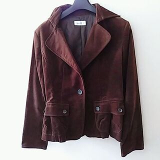 ベロア ジャケット こげ茶 9号