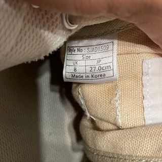 men'sスニーカー（アドミラル）27㎝の画像