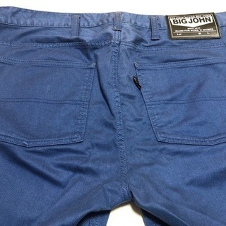 BIGJOHN カラージーンズ　青　40インチの画像