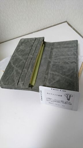 象革天然皮革極上象革ワンオーダー長財布16万→半額以下