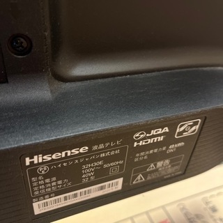 　使用回数少　32型　TV  2020年製の画像