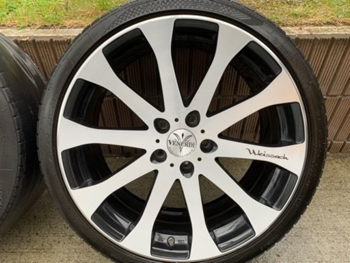 タイヤホイール4本VENERDI Weissach 19インチ 8.5J