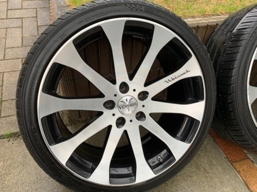 タイヤホイール4本VENERDI Weissach 19インチ 8.5J