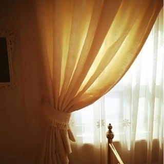 30万Dacao Rose柄オーダーカーテン2枚組150×2004窓set