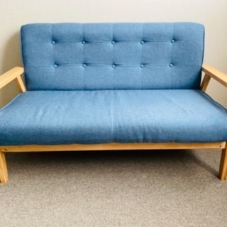 2人がけソファ(ブルー)