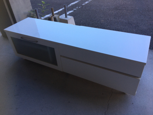 ●販売終了●※歳末セール価格※ワイドテレビボード　テレビ台　ローボード　ホワイト　中古品
