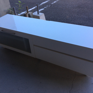 ●販売終了●※歳末セール価格※ワイドテレビボード　テレビ台　ローボード　ホワイト　中古品の画像