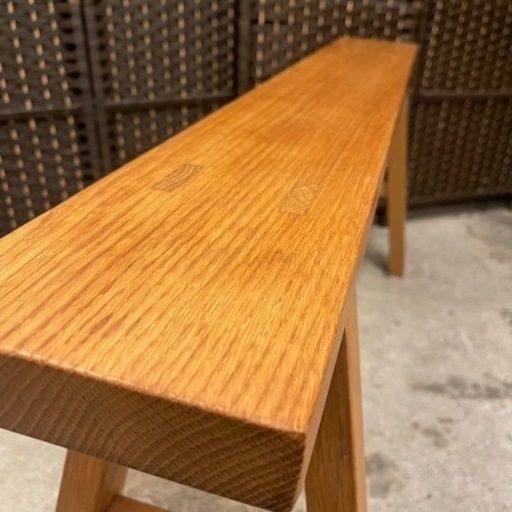 【売約済み】無印良品　無印　MUJI 無垢材ベンチ・オーク材・大  ベンチ　イス　木製　ナチュラル　カントリー　ダイニング　チェア　テ