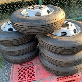 DUNLOP ホイール付きタイヤ　225/80R 17.5   ...