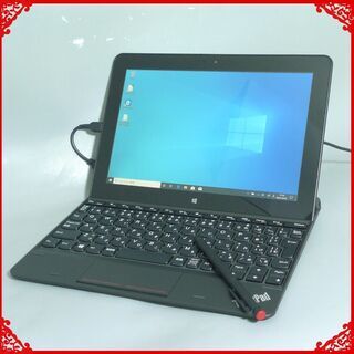 中古美品 タブレット 超高速SSD 10.1型ワイド Lenovo レノボ ThinkPad 10 Atom 4GB 無線 WiFi Bluetooth webカメラ Windows10 Office