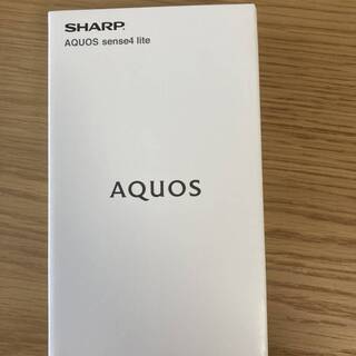 新品未使用未開封 SHARP シャープ　AQUOS sense4 lite SH-RM15 SIMフリー ブラック モバイル一括購入