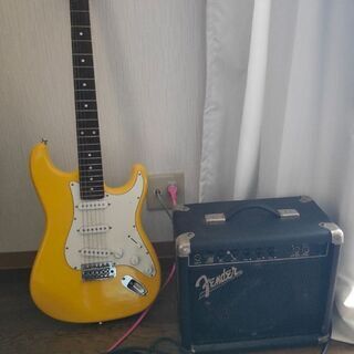 キャンセルの為再出品。ギター初心者セット。アンプ難あり
