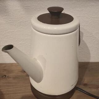 電気ケトル白 細口 レコルト中古美品 おしゃれの画像