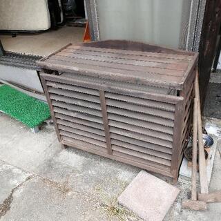 エアコン室外機カバー　木製