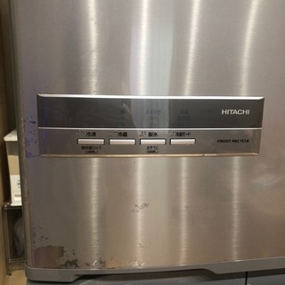 ★大幅値下げ中！！　日立　HITACHI 5ドア　ノンフロン冷凍冷蔵庫　冷蔵庫　冷凍庫　R-S42BM シルバーの画像