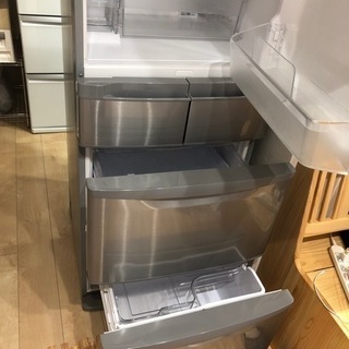 ★大幅値下げ中！！　日立　HITACHI 5ドア　ノンフロン冷凍冷蔵庫　冷蔵庫　冷凍庫　R-S42BM シルバーの画像