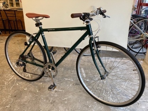 【700c】クロスバイク　7段変速　モスグリーン