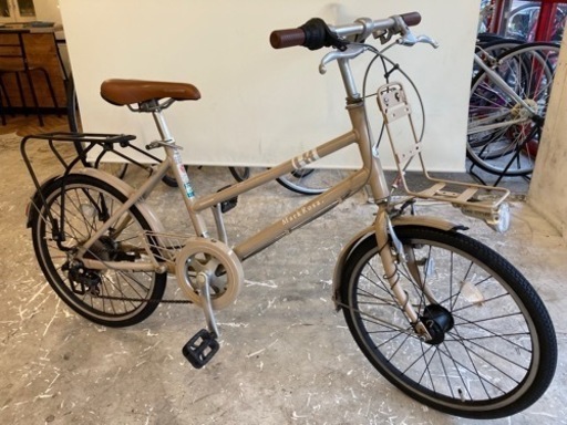 【ブリヂストンMark Rosa.】20インチ　7段変速　LEDオートライト　ベージュ