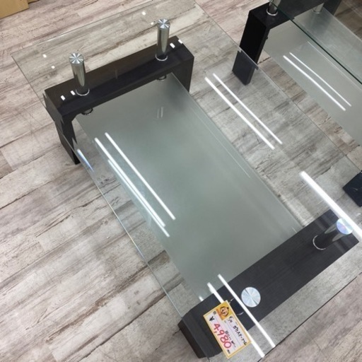 ガラステーブル 中古 ローテーブル