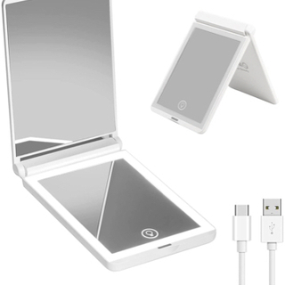 LEDライト付き化粧ミラー　新品未使用