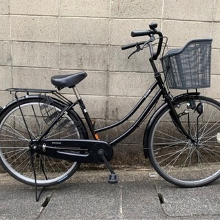 【整備済自転車】26インチ変速なし　ブラック　リヤチューブ新品❗...