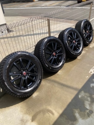 【美品】BLIZZAK ブリザックDM-V2　スタッドレスタイヤ アルミホイールセット　225/60/17　フォレスター【引き取り歓迎】