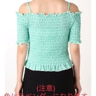 新品未使用　Dazzlin オフショルシャーリングトップス　ラベンダーの画像