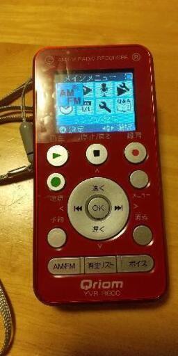 Qriom AM/FM ラジオレコーダー