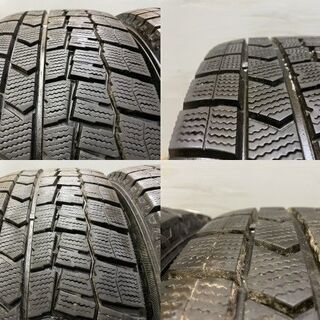 【DUNLOP WINTER MAXX WM02 215/60R16】スタッドレス【社外ホイール 16インチ 6.5J5HPCD114.3+55】バリ溝 オデッセイ等　(MTA185) クレジットカード QRコード決済可能の画像