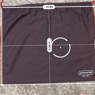 【美品】COACH 保存袋（茶）の画像