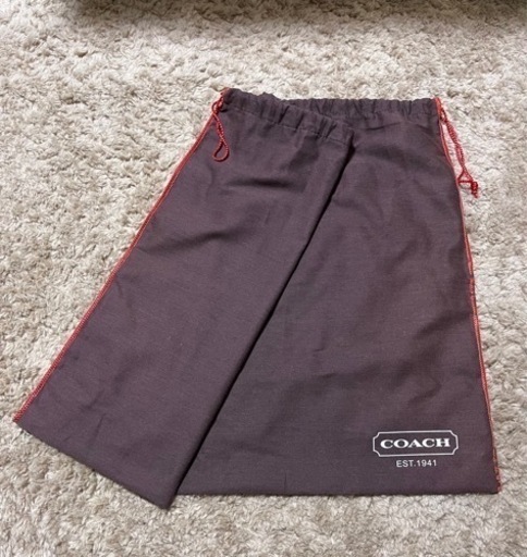 【美品】COACH 保存袋（茶）