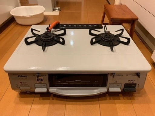 パロマ　フラットトップ　ガスコンロ　プロパン　2口