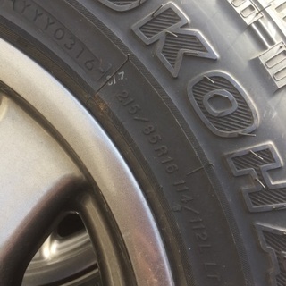 値下げ最終希少 ブラッドレーV 5.5J±0 ヨコハマジオランダーMT＋ 215/85R16 ジムニー 4本の画像